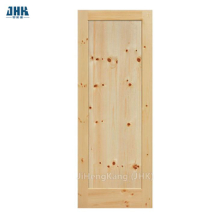 Pino nudoso Hampton Inn Puerta de granero corrediza pintada de blanco