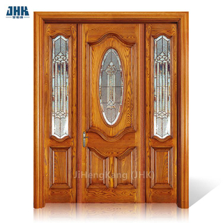 Puerta de madera de aliso elegante de diseño clásico